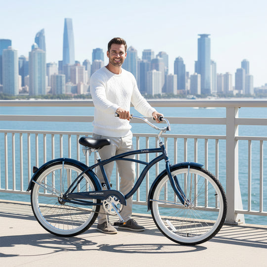 Micargi Tahiti Single Speed 26 Inch Men's Beach Cruiser Bike