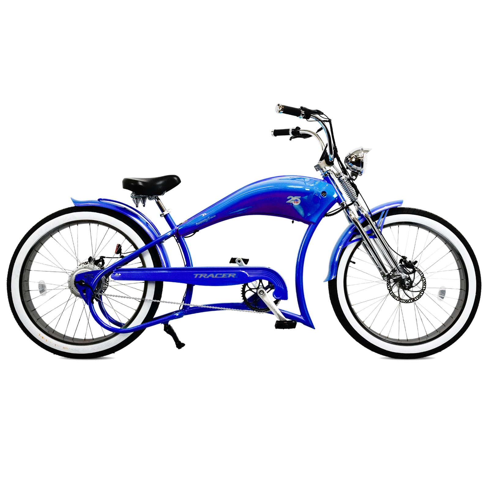 Twenty5 DS 500W Chopper Cruiser Electric Bike Blue/Black