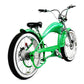 side view of Tracer Twenty5 DS Chopper Cruiser E-Bike fat white wall tire 