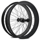 side view of Micargi 26"x3"x13Gx36H Alloy FAT Rims Wheel Set coaster brake in black