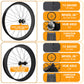 Micargi 26"x3"x13Gx36H Alloy FAT Rims Wheel Set coaster brake in black