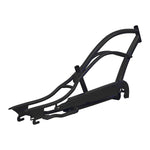 Side View of Micargi MUSTANG-GT Stretch Cruiser Steel Bike Frame Chain Guard 26 inch Black
