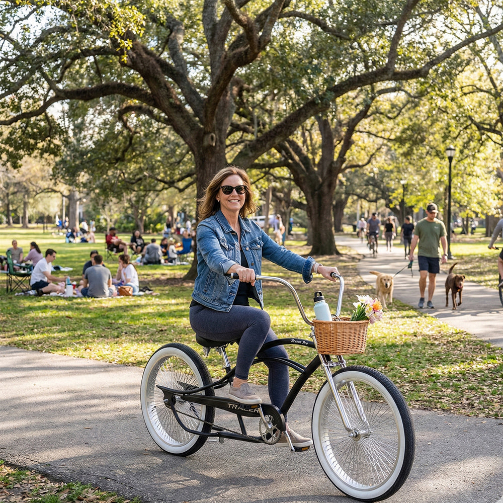 Micargi Bronco Pro 26” Stretch Cruiser Bike