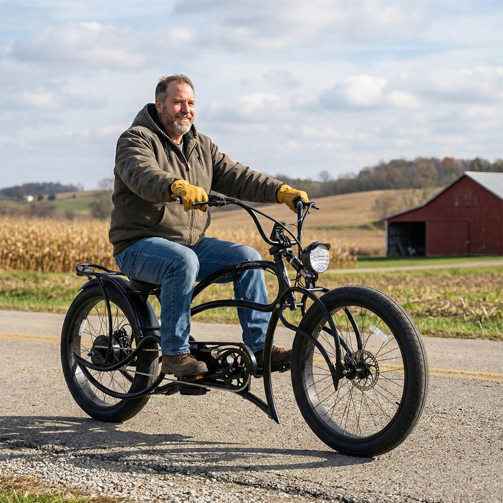 Tracer Beyond Pro 1000W Stretch Cruiser Electric Bicycle