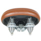Micargi Oversized Seat Wide Soft Padded Bike Saddle with dual spring in brown