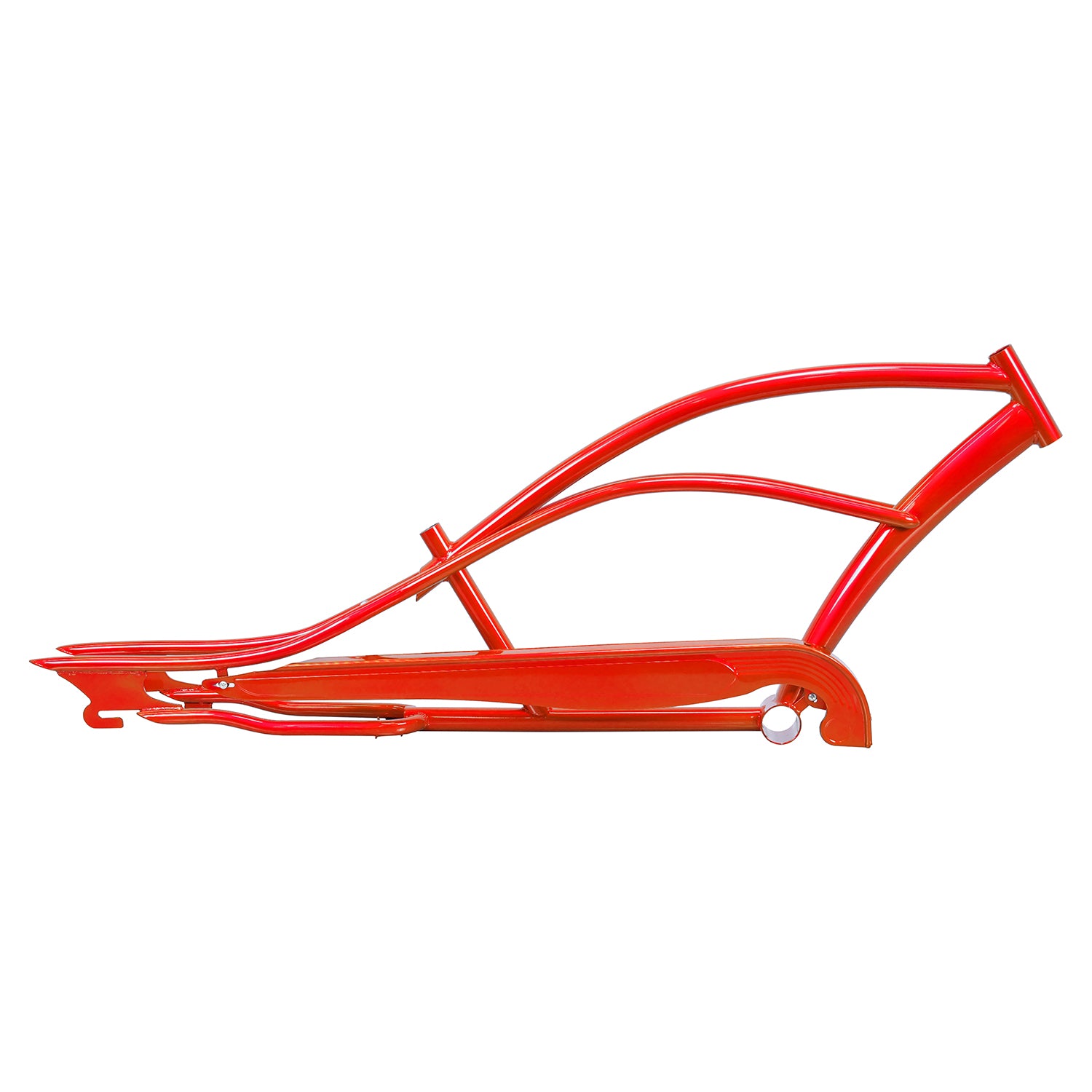 Micargi MUSTANG-GT Stretch Cruiser Steel Frame Chain Guard 26 inch for 1.75" Tire Red