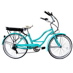 Micargi Bali Electric Beach Cruiser 7 Speed Pedal Assist