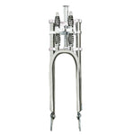 Micargi Dual Spring Adjustable Classical chrome Threadless Fork for 26"-29" 3.0 4.0 tire 