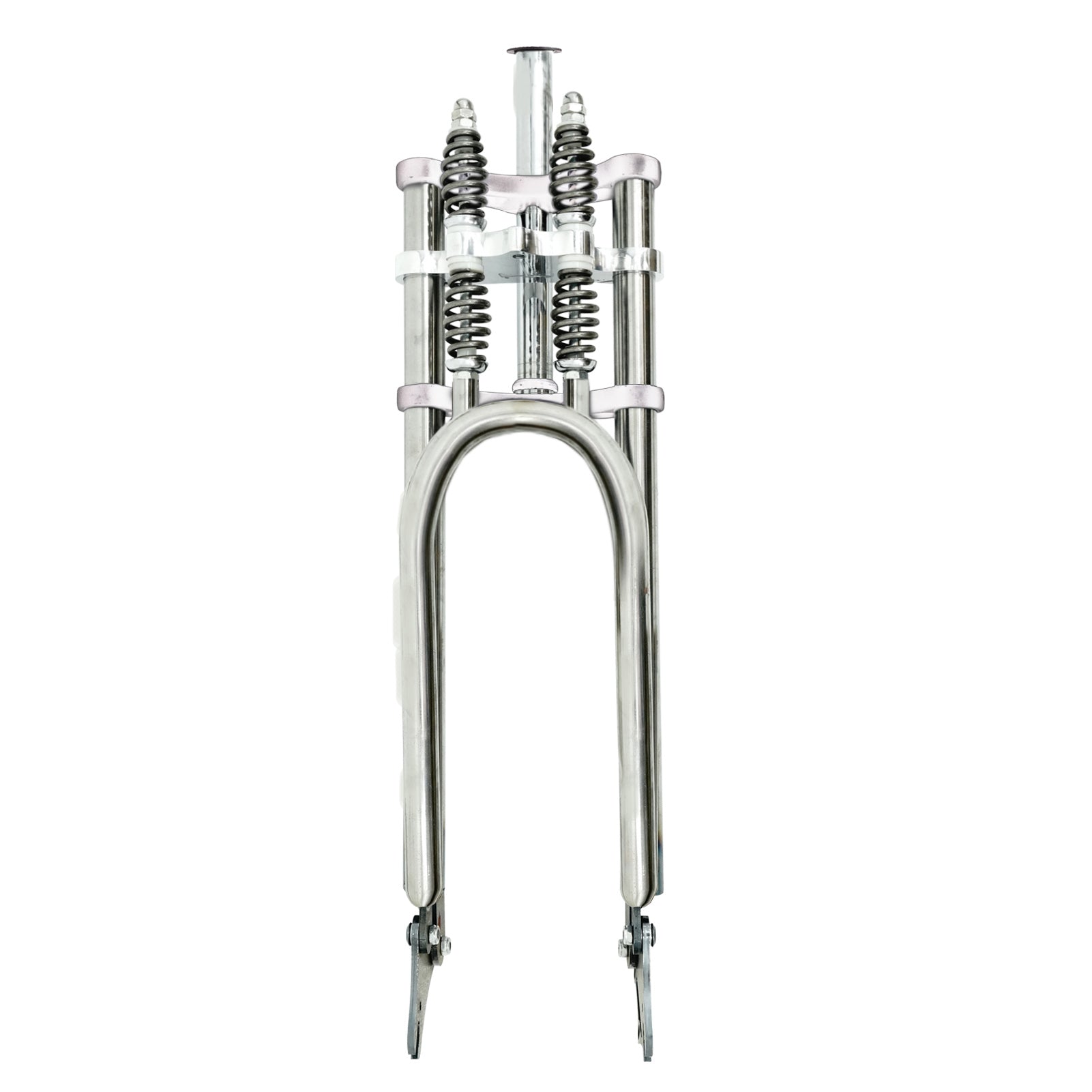 Micargi Dual Spring Adjustable Classical chrome Threadless Fork for 26"-29" 3.0 4.0 tire 