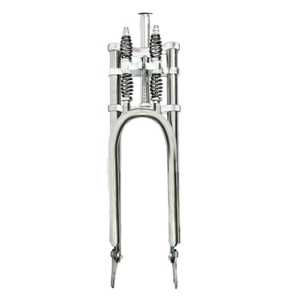 Micargi Dual Spring Adjustable Classical chrome Threadless Fork for 26"-29" 3.0 4.0 tire 