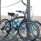 Micargi 26" Rover Lightweight Beach Cruiser Bike for Men sturdy spokes seven speed blue and black
