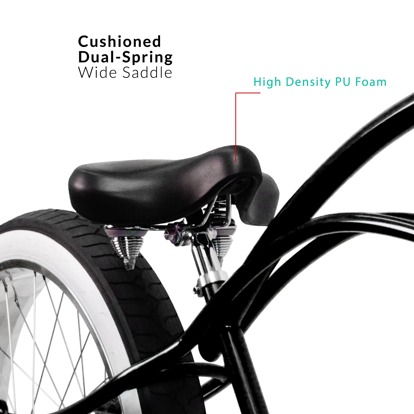 Master DS cruiser bike spring saddle