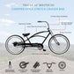 Master DS 26-inch dual springer chopper stretch cruiser bike