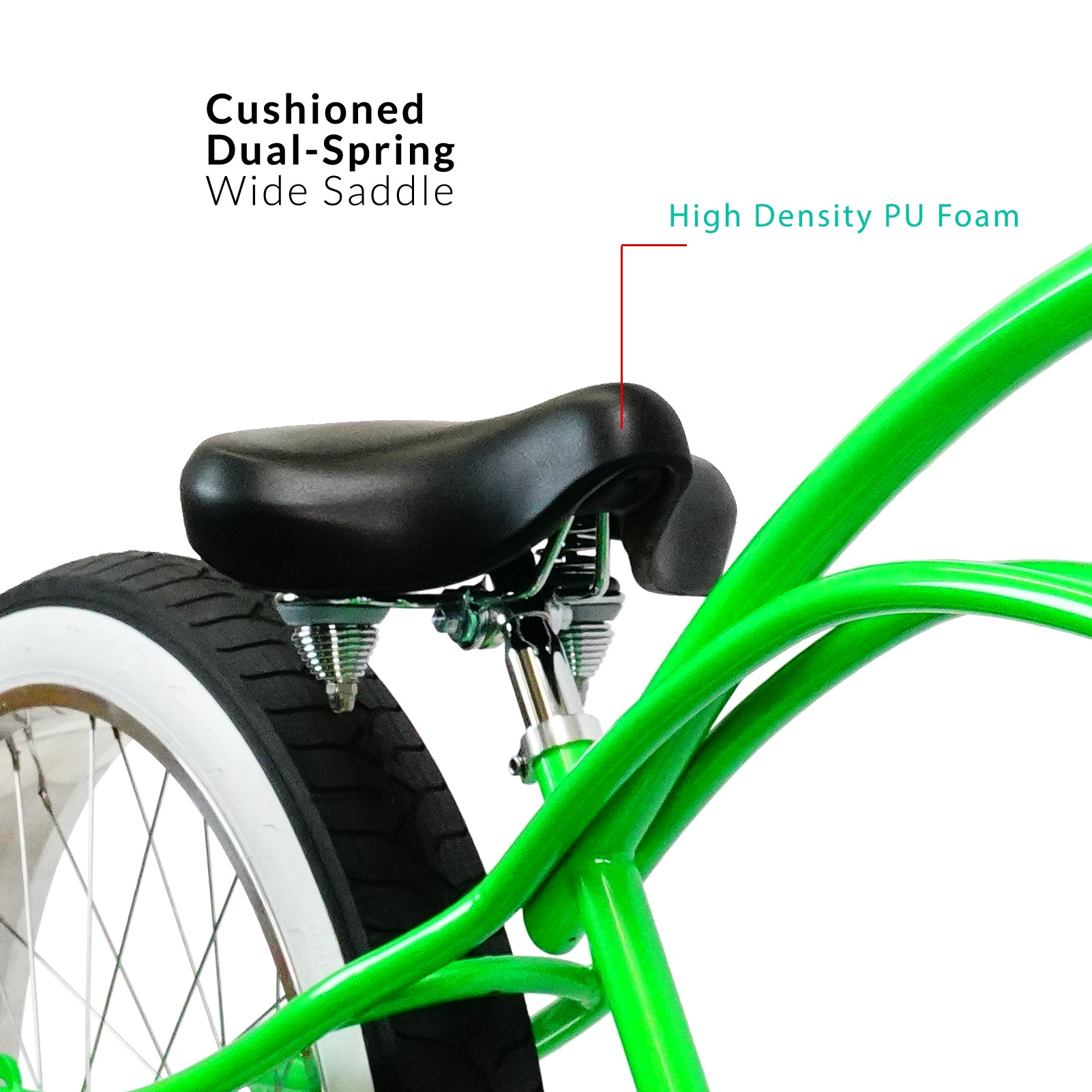 Master DS cruiser bike spring saddle