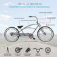 Master DS 26-inch dual springer chopper stretch cruiser bike