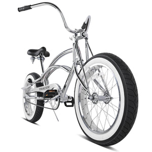 Master 2.0 GS 20-inch chrome lowrider stretch cruiser bike