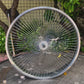 Micargi 26"X3"X13GX140H Spokes Aluminum Polish Fat Rims Wheel Set with Disc Brake
