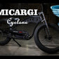 Micargi Cyclone 500W Electric Beach Cruiser bike fat tire disc brake