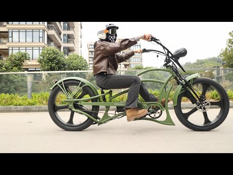 Tracer Raptor 800W Stretch Cruiser Chopper Ebike