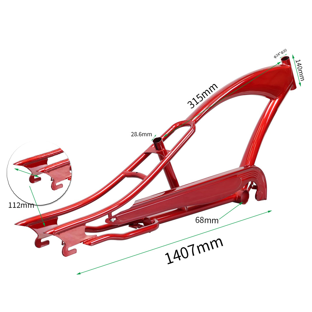 Micargi Puma Frame Stretch chopper bike