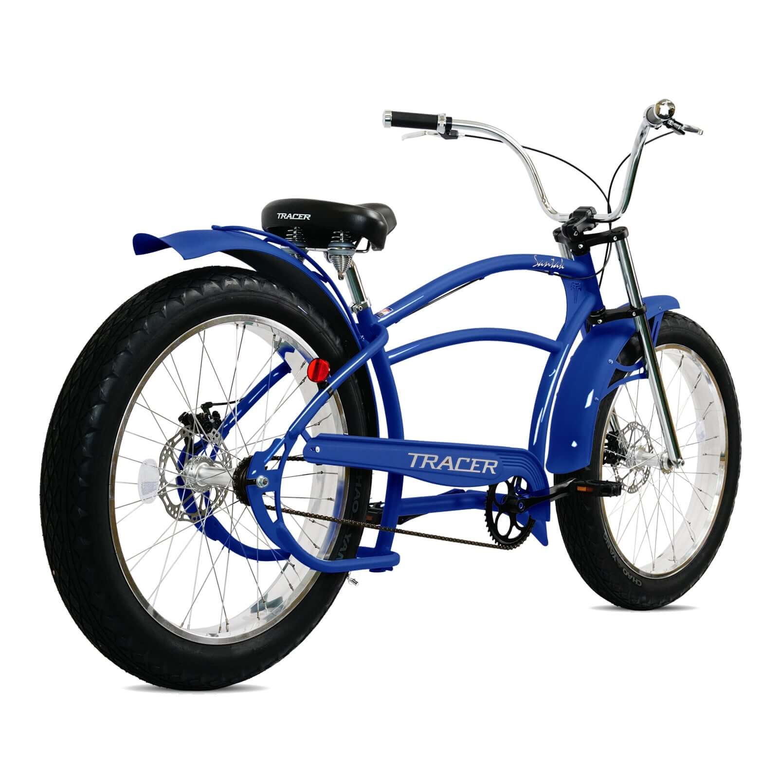Santak GT 26-inch fat tire chopper cruiser bike with oversized frame