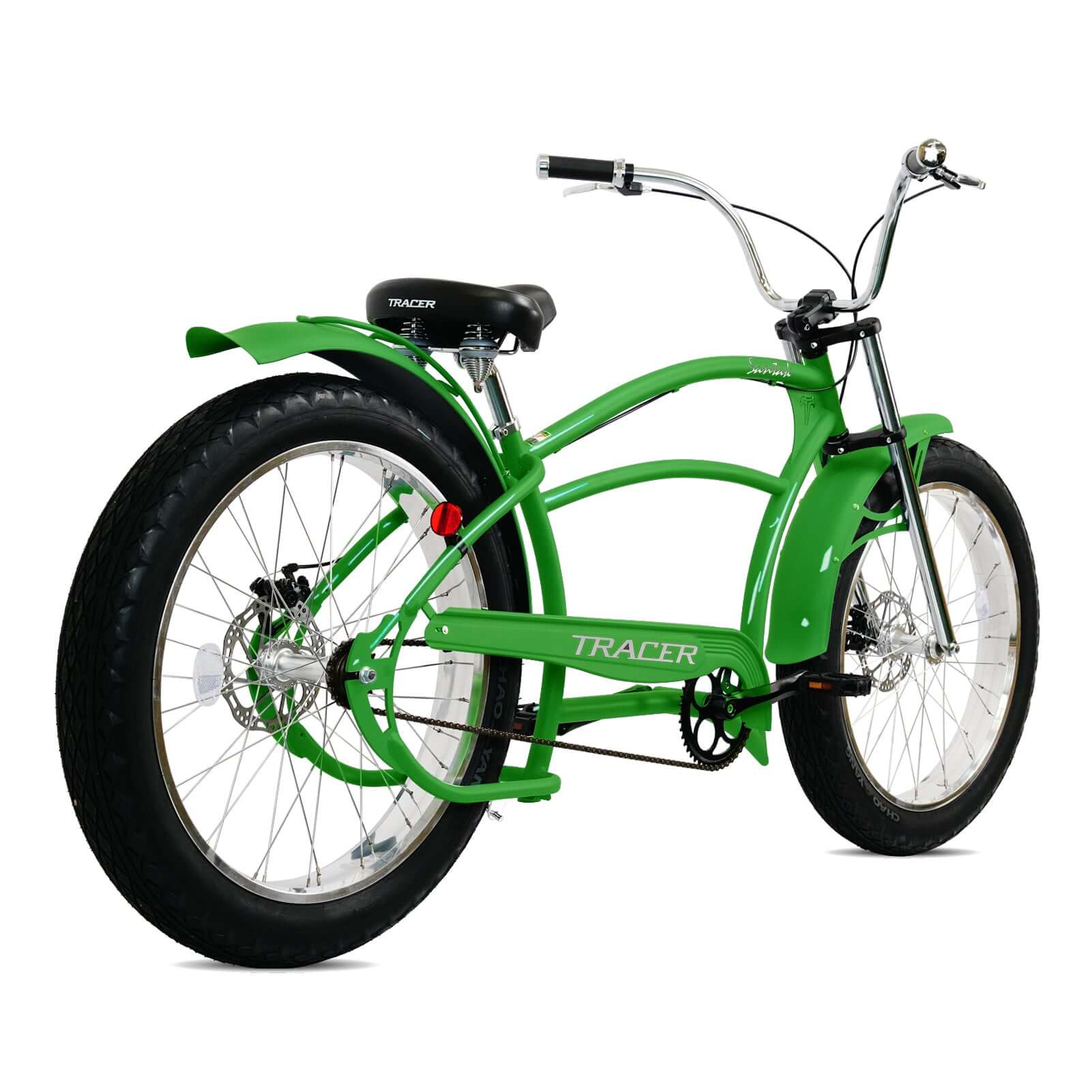 Santak GT 26-inch fat tire chopper cruiser bike with oversized frame
