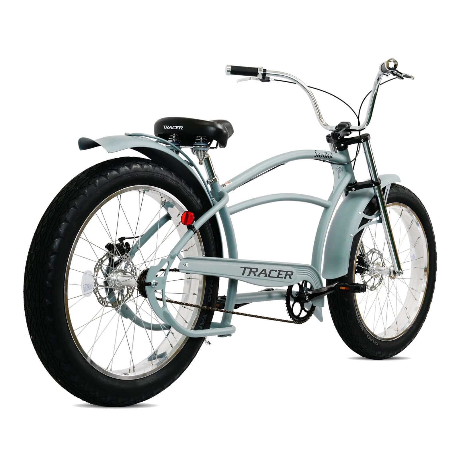Santak GT 26-inch fat tire chopper cruiser bike with oversized frame