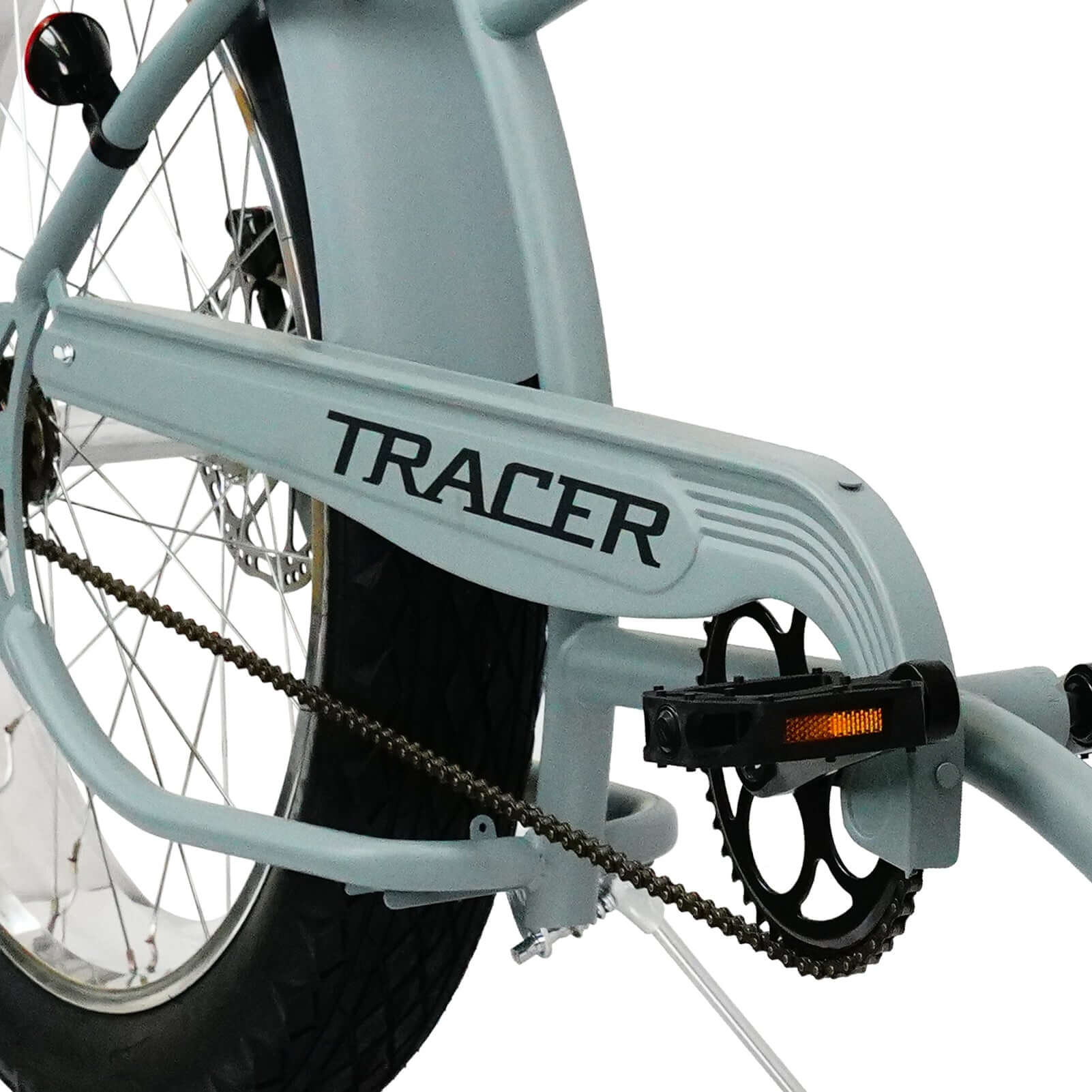 Santak GT 26-inch fat tire chopper cruiser bike with oversized frame