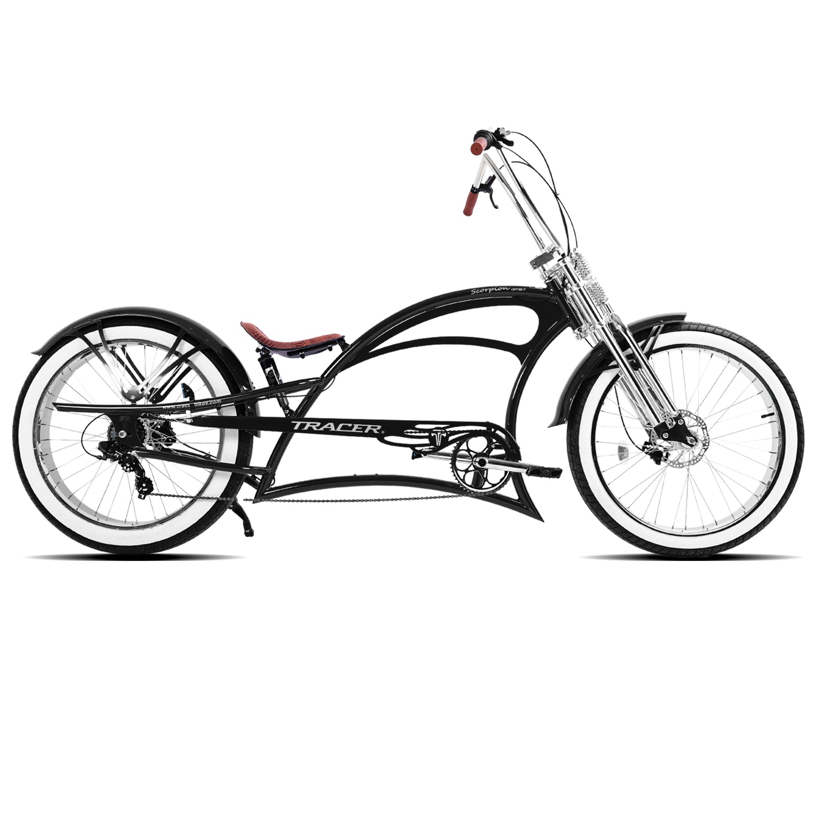 Scorpion GTS 7Speed Stretch Chopper Cruiser Bike