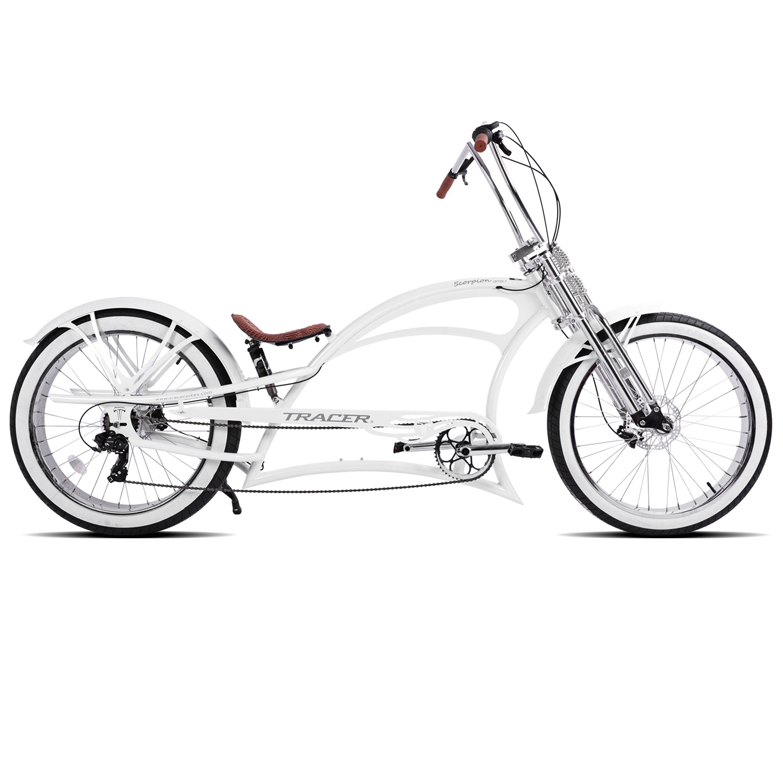 chopper fahrräder kaufen Scorpion GTS 7Speed Stretch Chopper Cruiser Bike Midnight Blue