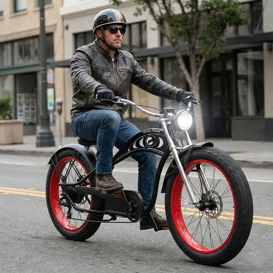 Micargi Cyclone 26" 48V 500W Electric Fat Tire Beach Cruiser bike