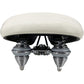 Micargi Oversized Seat Wide Soft Padded Bike Saddle with dual spring in white