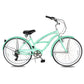 Micargi Pantera Women's Beach cruiser Bike v brake 7 Speed in green
