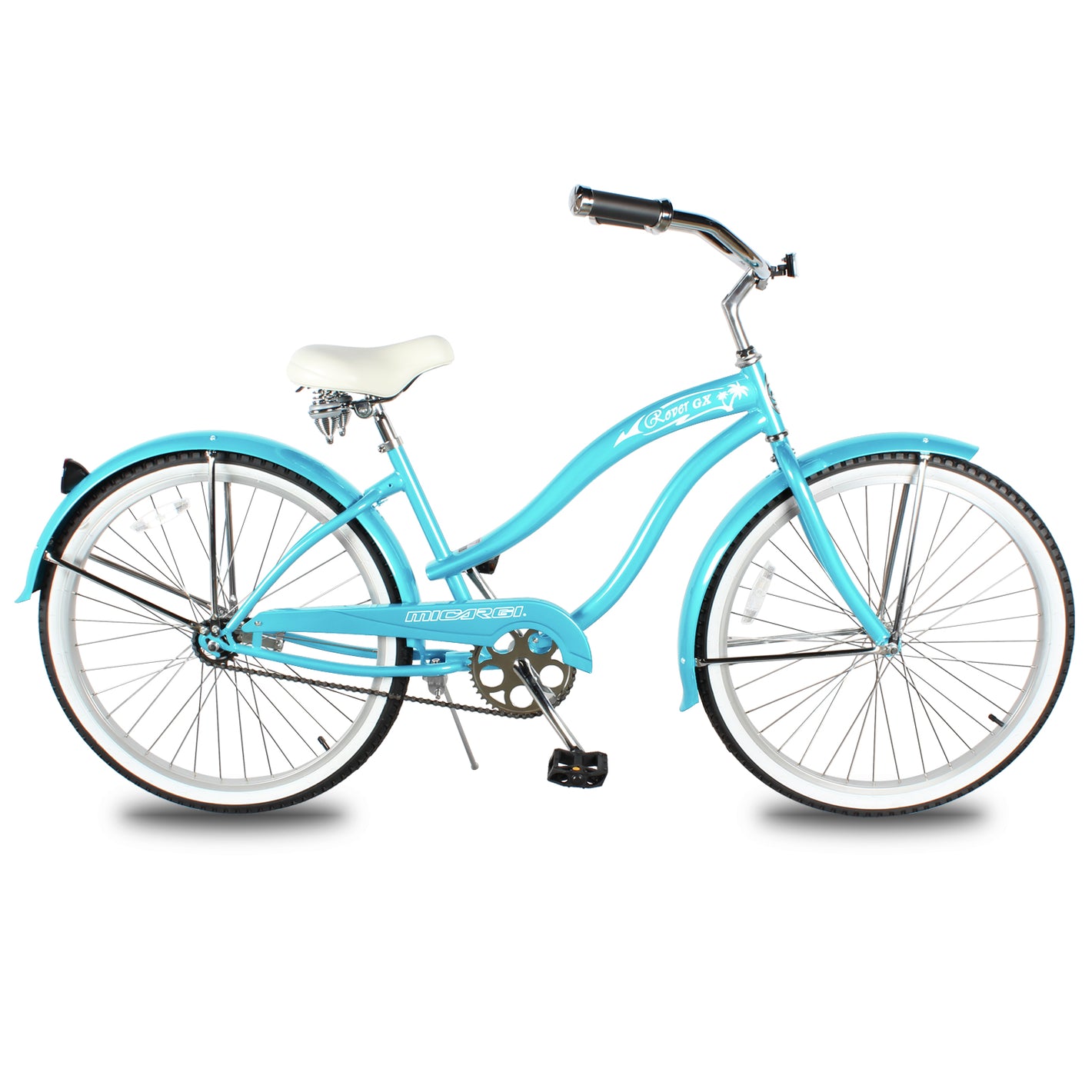 Micargi Rover GX  26" Beach Cruiser Bike for Women in blue
