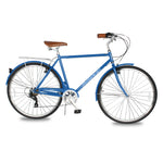 Micargi Roasca 700C Hybrid City Bikes 7 Speed in blue