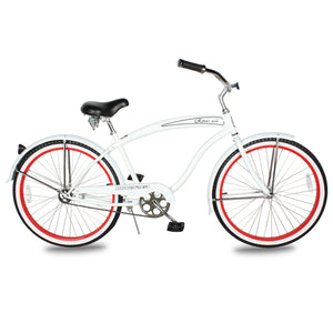 Micargi 26" Rover Lightweight Beach Cruiser Bike for Men low handlebar