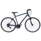 Micargi Cross 5.0 700c Hybrid Road Bike in blue polish rim