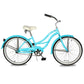 Micargi Tahiti Single Speed 26 Inch Women's Beach Cruiser Bike in blue