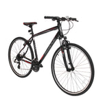 Side view of Micargi Cross 5.0 700c Hybrid Road Bike flat handlebar