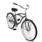 Side view of Micargi Tahiti Single Speed Beach Cruiser Bike 26 inch for men in gray coaster brake