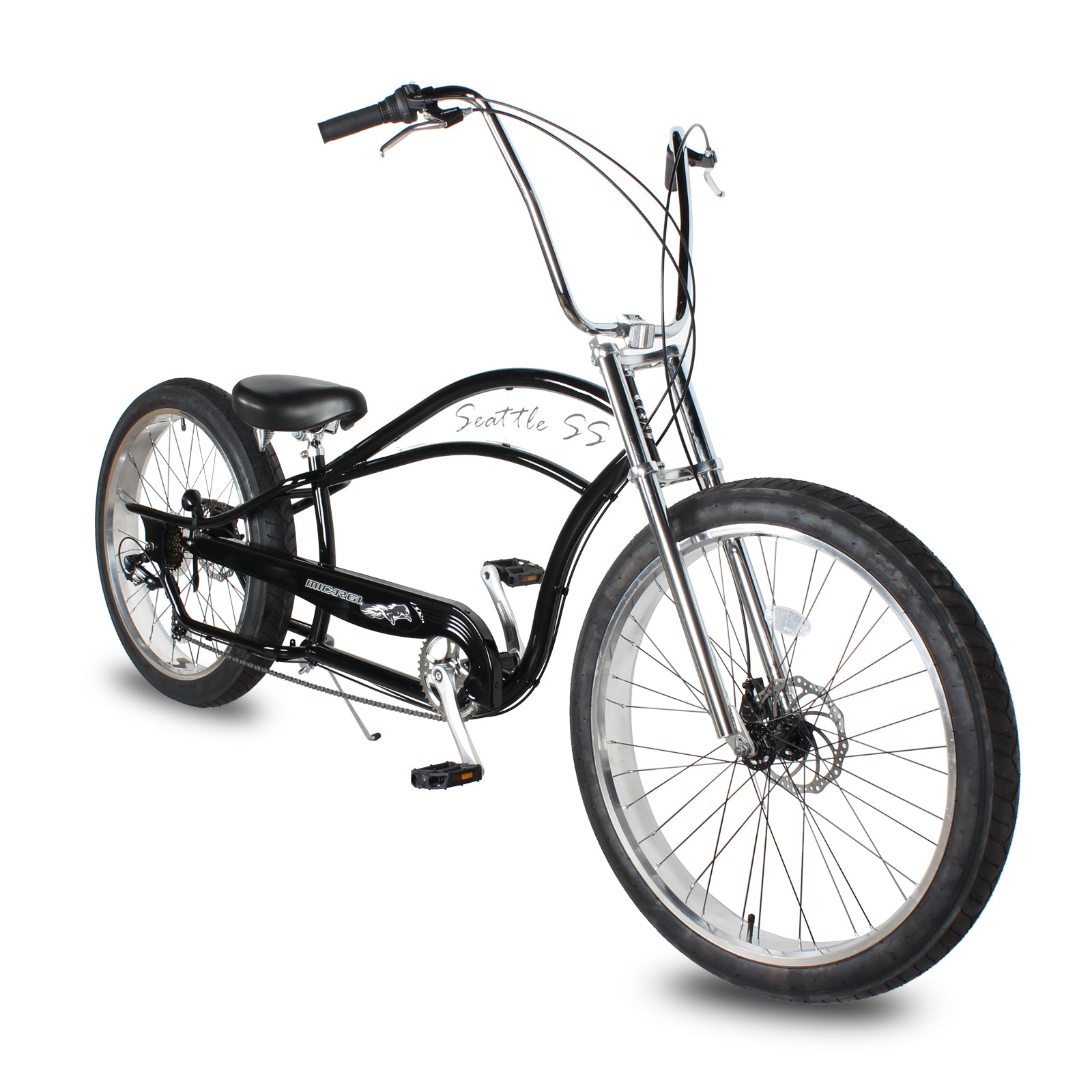 Micargi 26 Seattle Beach Chopper Cruiser Bike