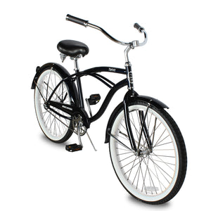 Side view of Micargi Tahiti Single Speed 26 Inch Men's Beach Cruiser Bike low handlebar