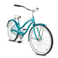 Side view of Micargi Rover GX  26" Beach Cruiser Bike for Women in blue