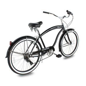 Side view of Micargi 26" Rover Lightweight Beach Cruiser Bike for Men low handlebar