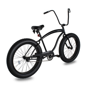side view of Micargi Luxe GT 26" Beach Cruiser Bikes high rise handlebar