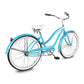 Side view of Micargi Rover GX  26" Beach Cruiser Bike for Women wide saddle
