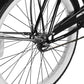 Close up of Micargi Tahiti Single Speed 26 Inch Men's Beach Cruiser Bike sturdy spokes and hub