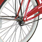 Close up of Micargi Tahiti Single Speed Beach Cruiser Bike 26 inch for men sturdy rim and hub