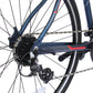 Close up of Micargi Cross 5.0 700c Hybrid Road Bike shimano 7-speed