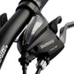 Close up of Micargi Cross 5.0 700c Hybrid Road Bike shimano shifter v-brake